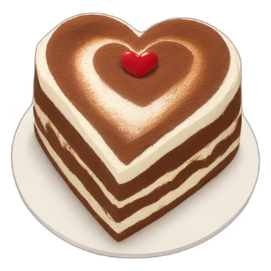 Tiramisu heart cake  sticker