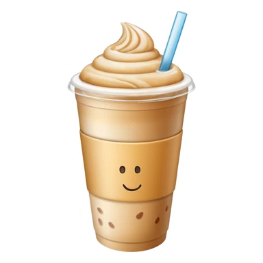 take away cup ice latte sticker