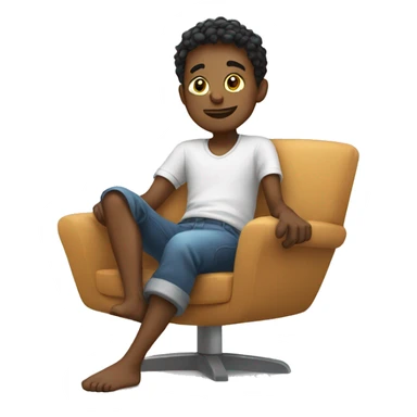Boy is relaxing  sticker