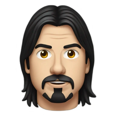 Dave Grohl without a beard sticker