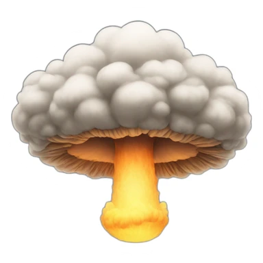 Mushroom cloud sticker