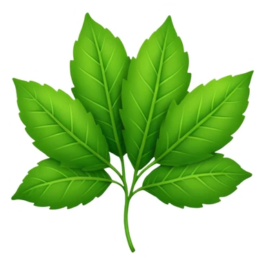 create a green leaves for salaad sticker