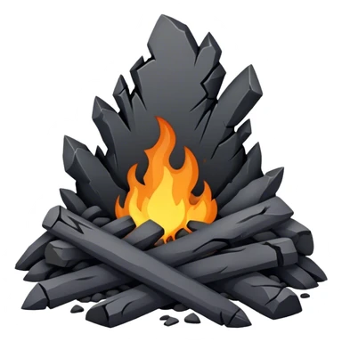 Broken Black hearth sticker