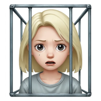 Sally locked in a cage sticker