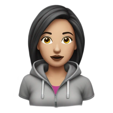 British chav female with loads of makeup and dressed in joggers sticker