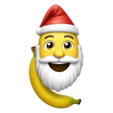 Banana santa sticker