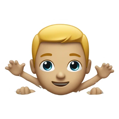 swimming in pool sticker