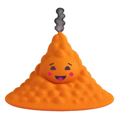 a mound of sparkling purple spice, with a faint vapor above it, inspired by Dune, emoji style sticker