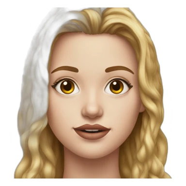 hyper realistic madelyn cline sticker