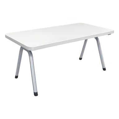 Long White empty desk table  sticker