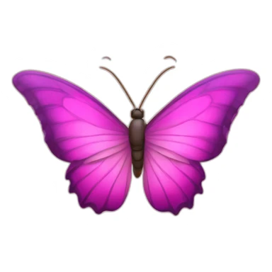 Mariposa en tonos rosas y doradis en vuelo sticker