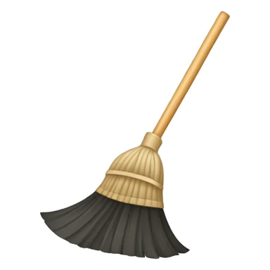 sweeping broom and dust pan sticker