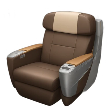 Luxe Business class Brown Airplane seat sticker