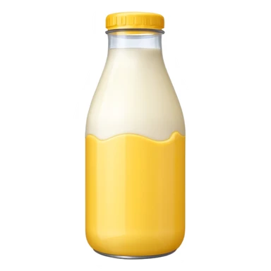 baby Milk bottle yellow sticker
