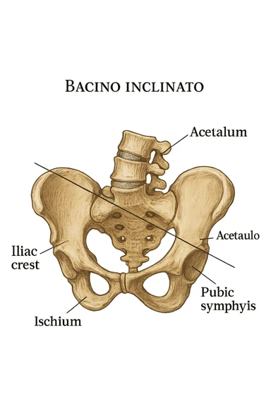 Bacino inclinato anatomico sticker