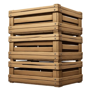 one wooden crates sticker