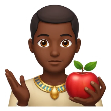 farao in egypt man apple  sticker