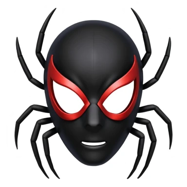 Spider mask sticker