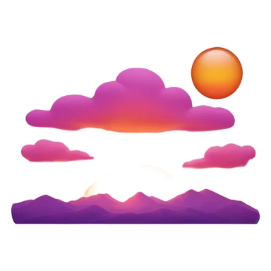 A beautiful sunset sticker