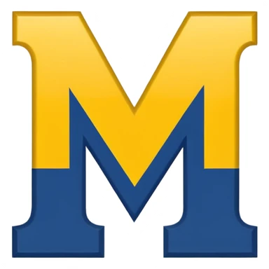 make an emoji of the michigan logo sticker