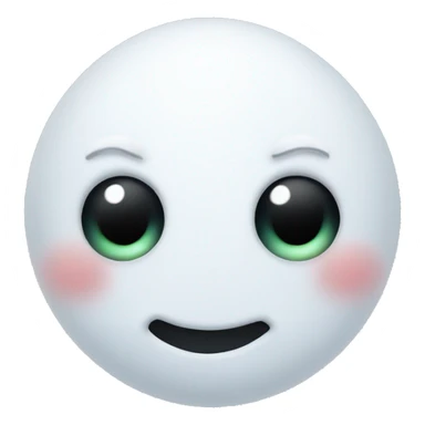 Snowman with eye lashes and lips sticker