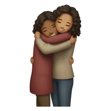 Girl hug girl sticker