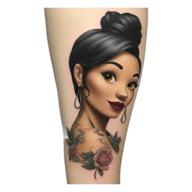 woman tattoo artist sticker