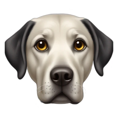 old black labrador  sticker
