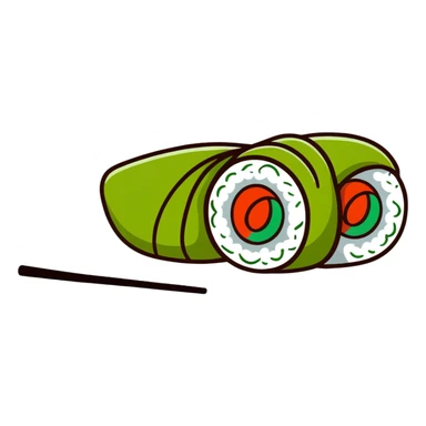temaki handroll sushi sticker