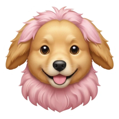 Light pink golden retriever  sticker