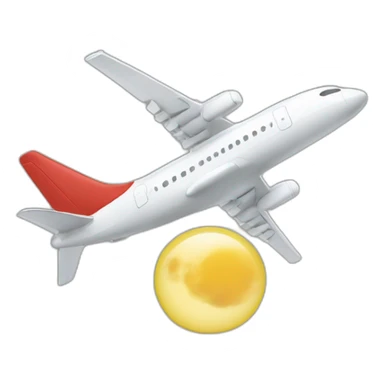 aeroplane landing sticker