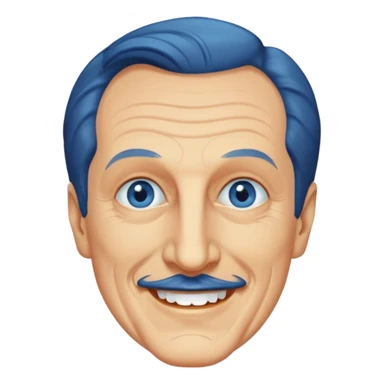 Vincent Price with blue eyes sticker