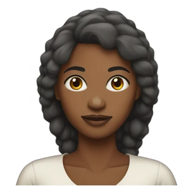 african woman sticker