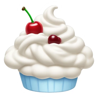 whipped cream with cherry on top sticker