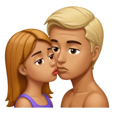 Annoyed kiss sticker