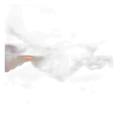 Sunset over cloudy mountain sticker