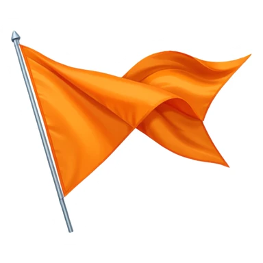 Double triangular orenge Flag sticker