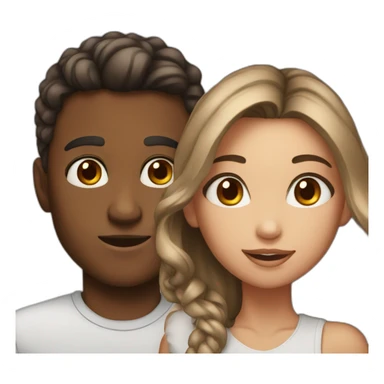 Boy 30 year old and beauty girl sticker