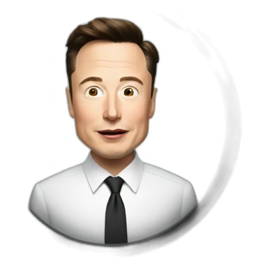 Elon musk qui regarde la tele sticker