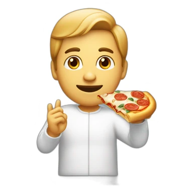 Italian with pizza mozzarella and scuzi sticker