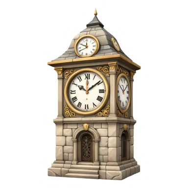 make an emoji which are a clock tower sticker