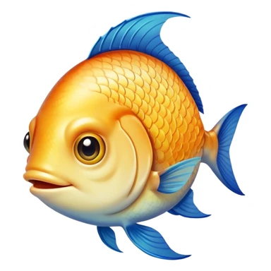 Realistic Fish boy sticker
