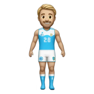 Le maillot de l'Olympique de Marseille Actuelle flottant dans l'air sticker