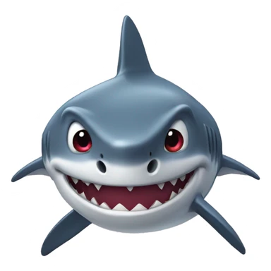 Shark with heaheart eyeyes sticker