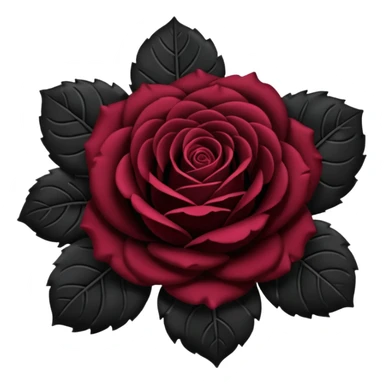 Black rose sticker