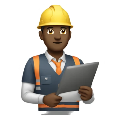 Supervisor working hard sticker