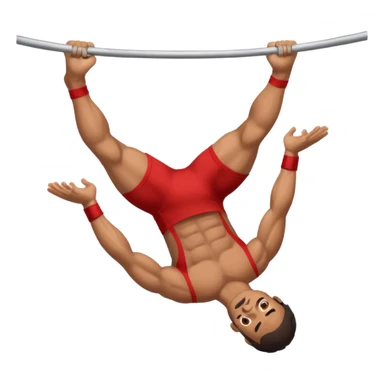 latin guy doing a front lever sticker