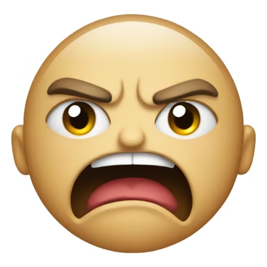 angry face with feet sticker