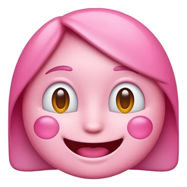 pretty pink emoji sticker