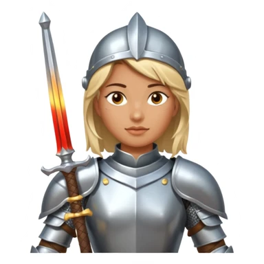 Female Knight Warrior sticker